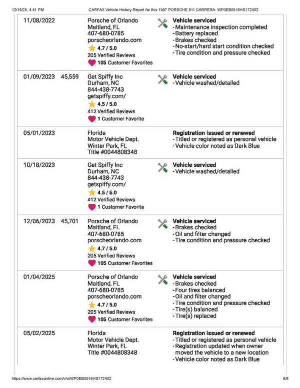1987 Porsche 911 Carrera