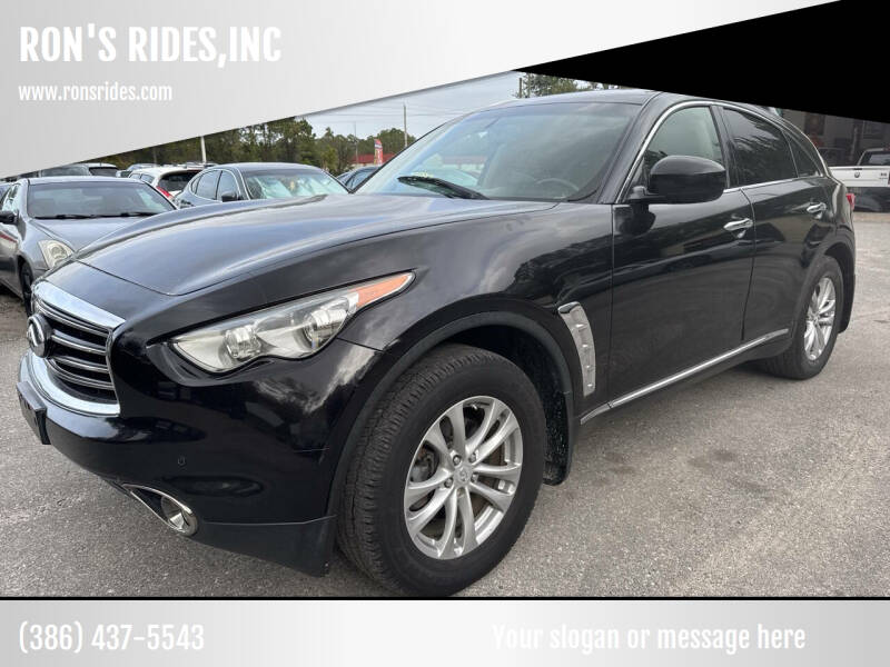 2012 Infiniti FX35 for sale at RON'S RIDES,INC in Bunnell FL