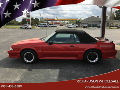 1990 Ford Mustang for sale at RICHARDSON WHOLESALE in Fayetteville TN