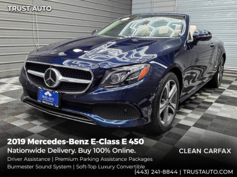 2019 Mercedes-Benz E-Class E 450 4MATIC