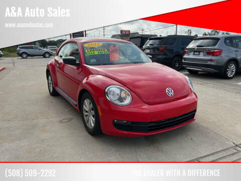 2015 Volkswagen Beetle for sale at A&A Auto Sales in Fairhaven MA