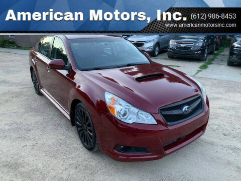 2010 Subaru Legacy for sale at American Motors, Inc. in Farmington MN