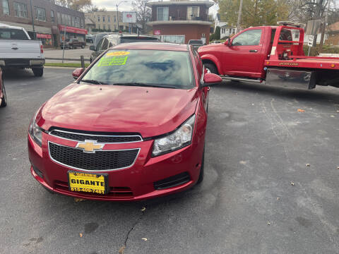 2014 Chevrolet Cruze for sale at GIGANTE MOTORS INC in Joliet IL