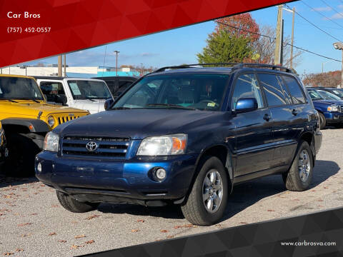 2004 Toyota Highlander for sale at Car Bros in Virginia Beach VA