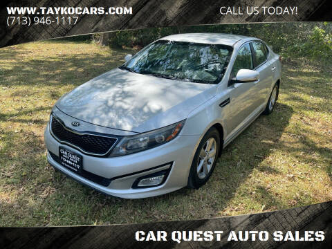 2015 Kia Optima for sale at CAR QUEST AUTO SALES in Houston TX