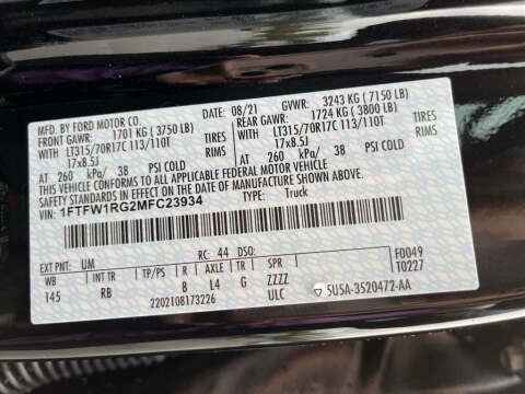 2021 Ford F-150 Raptor