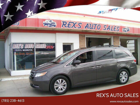 2016 Honda Odyssey for sale at Rex's Auto Sales in Junction City KS