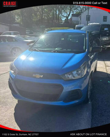 2017 Chevrolet Spark for sale at CRAIGE MOTOR CO in Durham NC