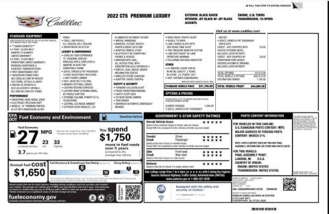 2022 Cadillac CT5 Premium Luxury