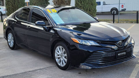 2018 Toyota Camry for sale at BENCOMO MOTORS in El Paso TX