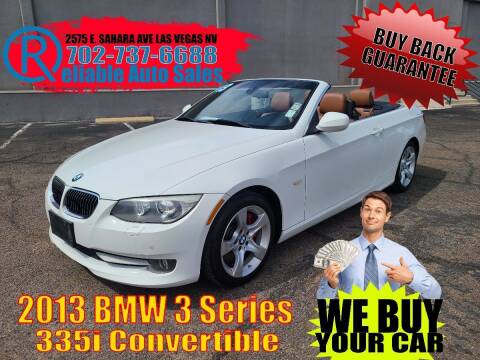 2013 BMW 3 Series for sale at Reliable Auto Sales in Las Vegas NV