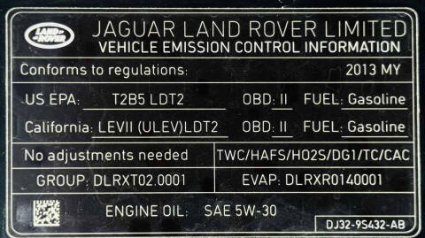 2013 Land Rover Range Rover Evoque Prestige