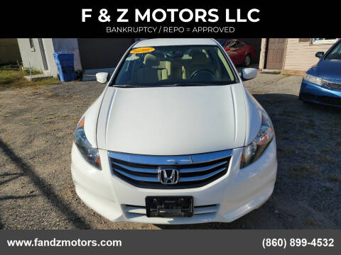 2012 Honda Accord for sale at F & Z MOTORS LLC in Vernon Rockville CT