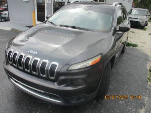 2016 Jeep Cherokee for sale at K & V AUTO SALES LLC in Hollywood FL