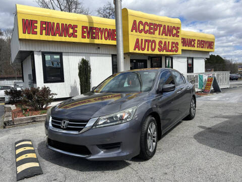 2014 Honda Accord for sale at Acceptance Auto Sales in Lithia Springs GA