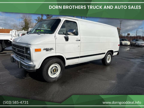 2003 Chevrolet G20 Cargo Van for sale at Dorn Brothers Truck and Auto Sales in Salem OR
