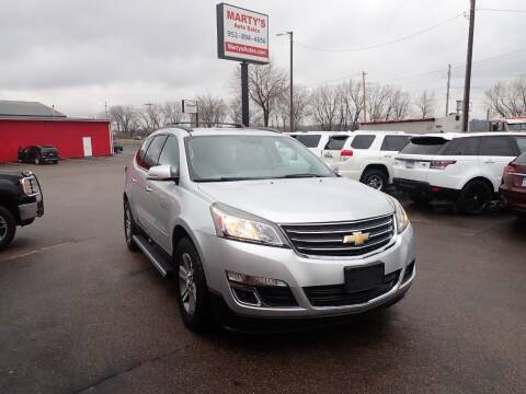 2016 Chevrolet Traverse for sale at Marty's Auto Sales in Savage MN