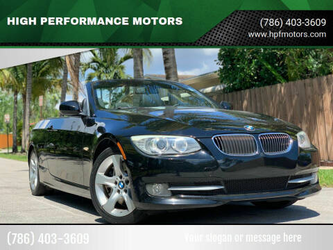 2012 BMW 3 Series for sale at HIGH PERFORMANCE MOTORS in Hollywood FL