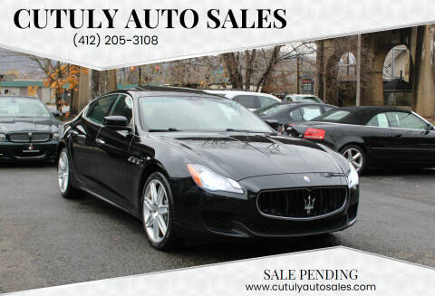 2015 Maserati Quattroporte for sale at Cutuly Auto Sales in Pittsburgh PA