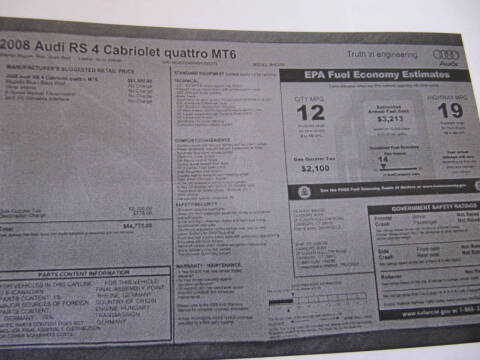 2008 Audi RS 4 quattro