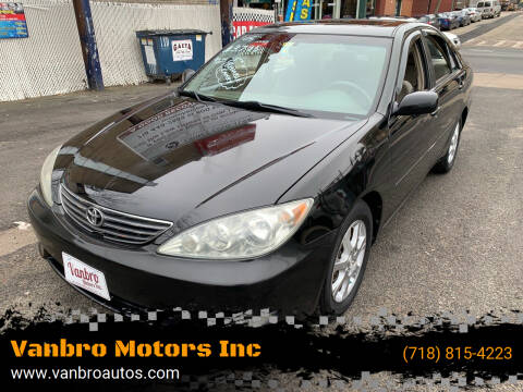 2005 Toyota Camry for sale at Vanbro Motors Inc in Staten Island NY