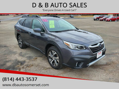 2021 Subaru Outback for sale at D & B AUTO SALES in Somerset PA