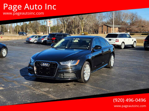 2012 Audi A6 for sale at Page Auto Inc in Green Bay WI