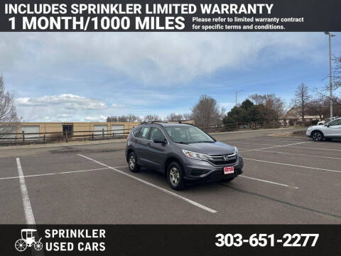 2016 Honda CR-V for sale at Sprinkler Used Cars in Longmont CO