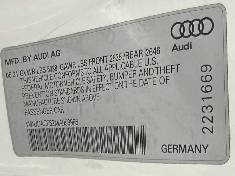 2021 Audi A5 Sportback quattro Premium 45 TFSI