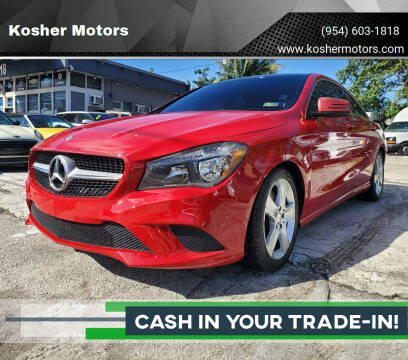 2016 Mercedes-Benz CLA for sale at Kosher Motors in Hollywood FL