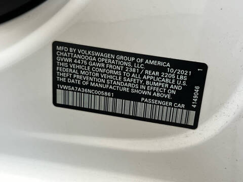 2022 Volkswagen Passat SE