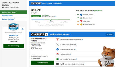 2012 Mazda MAZDA3 i Touring