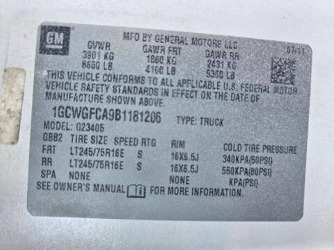 2011 Chevrolet Express 2500