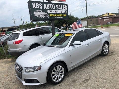 2012 Audi A4 for sale at KBS Auto Sales in Cincinnati OH