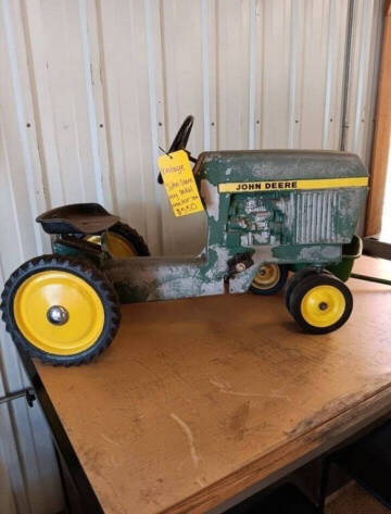 Vintage John Deere Pedal Tractor with Wagon