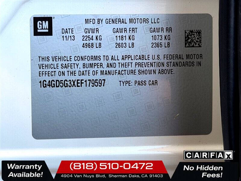 2014 Buick LaCrosse Premium I