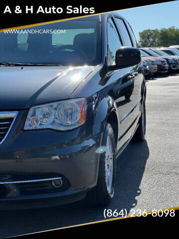 2012 Chrysler Town and Country for sale at A & H Auto Sales in Greenville SC