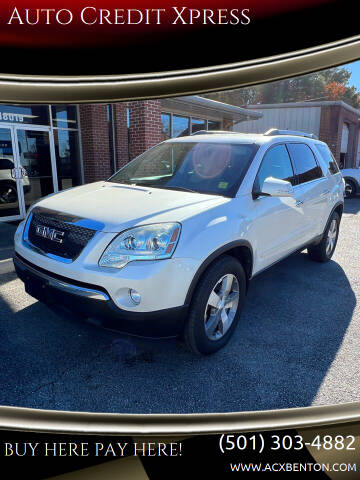 2011 GMC Acadia for sale at Auto Credit Xpress in Benton AR