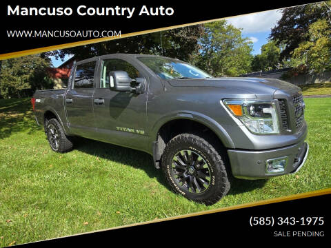 2018 Nissan Titan for sale at Mancuso Country Auto in Batavia NY