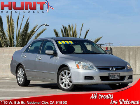 2007 Honda Accord for sale at Hunt Auto Sales in National City CA