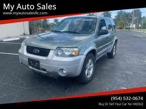 2007 Ford Escape Hybrid for sale at My Auto Sales in Margate FL
