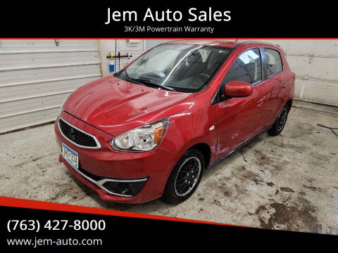 2019 Mitsubishi Mirage for sale at Jem Auto Sales in Anoka MN