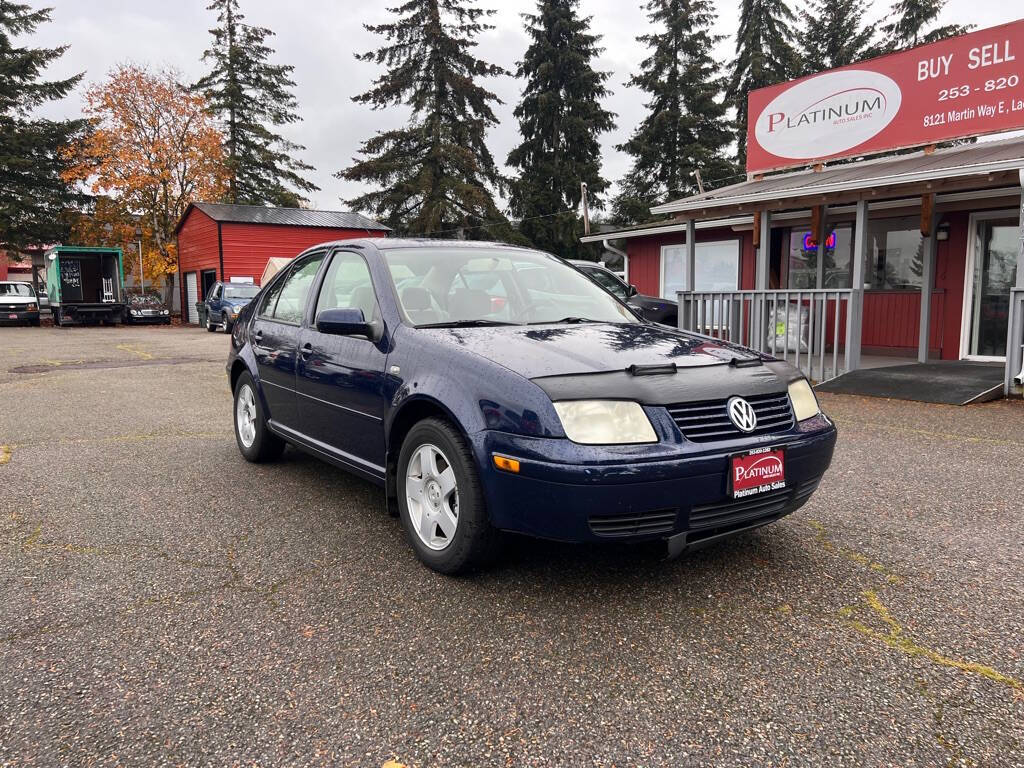 2001 Volkswagen Jetta for sale at PLATINUM AUTO SALES INC in Lacey, WA