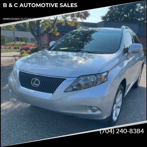 2012 Lexus RX 350 for sale at B & C AUTOMOTIVE SALES in Lincolnton NC