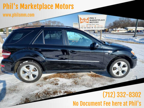2009 Mercedes-Benz M-Class for sale at Phil's Marketplace Motors in Arnolds Park IA