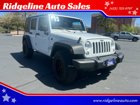 2015 Jeep Wrangler Unlimited for sale at Ridgeline Auto Sales in Saint George UT