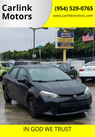 2015 Toyota Corolla for sale at Carlink Motors in Miami FL