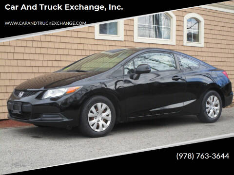 2012 Honda Civic for sale at Car and Truck Exchange, Inc. in Rowley MA