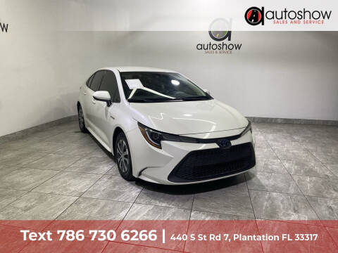 2021 Toyota Corolla Hybrid for sale at AUTOSHOW SALES & SERVICE in Plantation FL