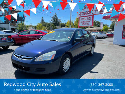 2007 Honda Accord for sale at Redwood City Auto Sales in Redwood City CA